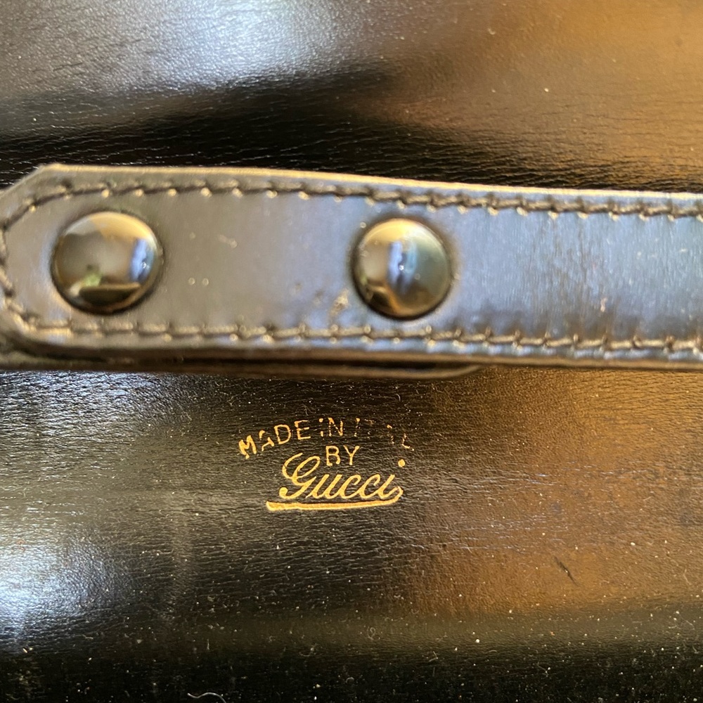 Vintage Gucci sherry horse-bit 2 way stripe purse - Picture 3 of 5